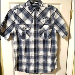 Harley Davidson designer authentic short sleeve button shirt Medium